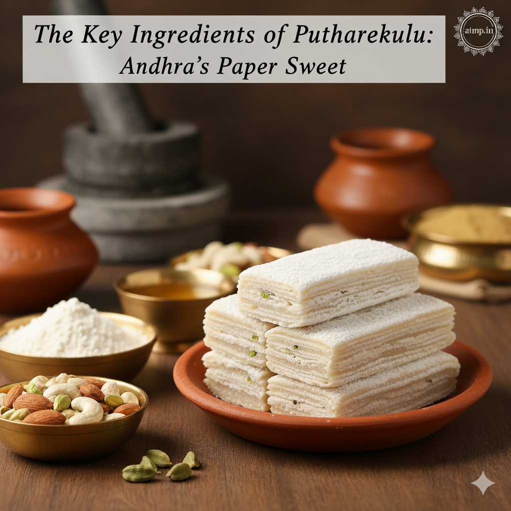 The Key Ingredients of Putharekulu: Andhra’s Paper Sweet